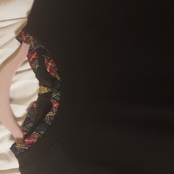 J.CREW Preppy Plaid Ruffle Sweater - Picture 1 of 7